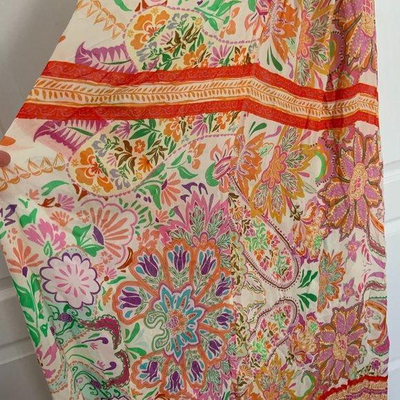 Women's Zara Multicoloured Floral Print Maxi Dress Blogger's Favourite Size S - Picture 9 of 10